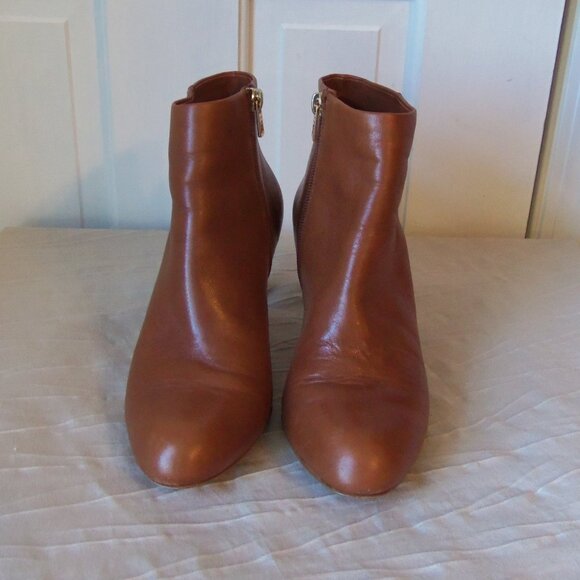 Coach Hickory Calf Leather Studded Ankle Booties Brown sz 6.5 - Picture 4 of 14